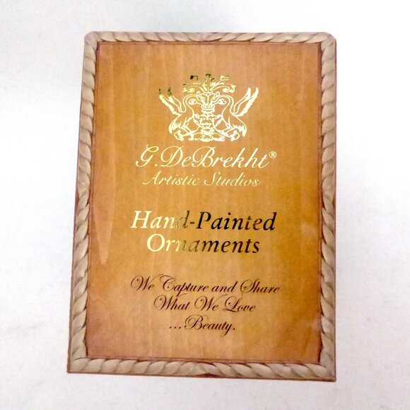 NEW 2008 G. DeBrekht HAND PAINTED SANTA CLAUS CHRISTMAS ORNAMENT - Picture 11 of 13